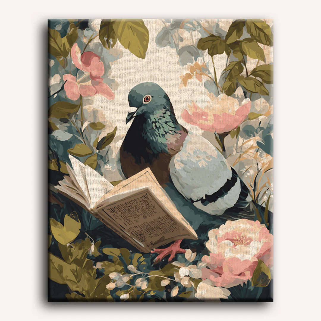 Reading Pigeon | Paint by Number - Image 2