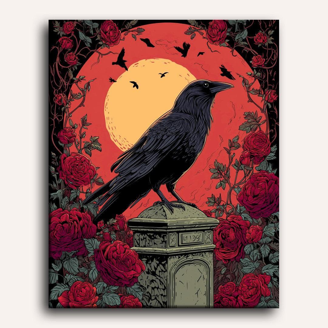 Roses and Ravens | Paint by Number - Image 2