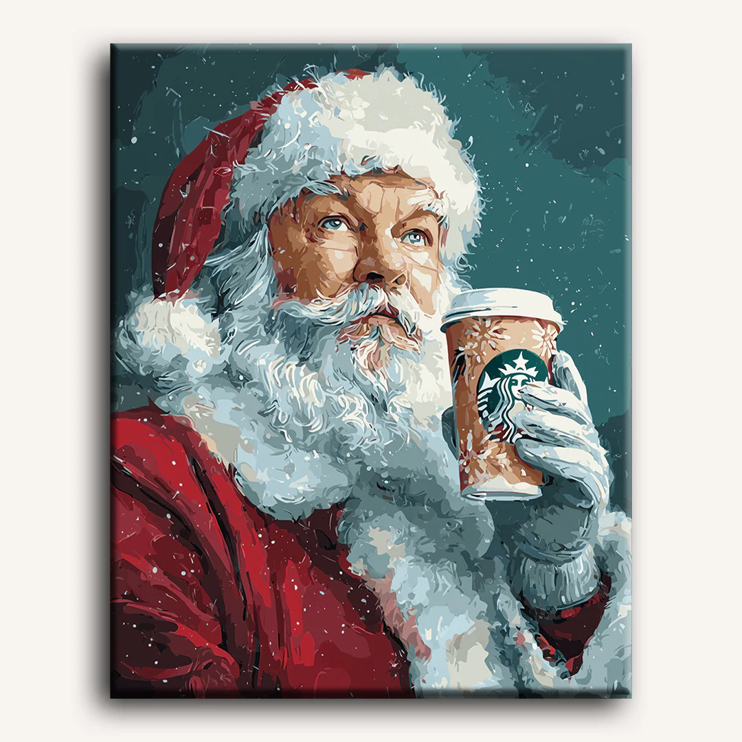 Santa`s Latte | Paint by Number - Image 2