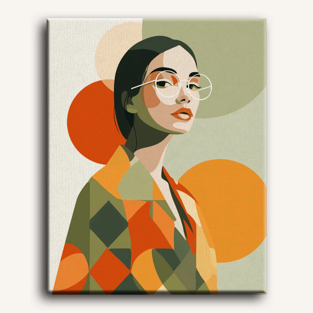 Scandinavian Girl | Paint by Number - Image 2
