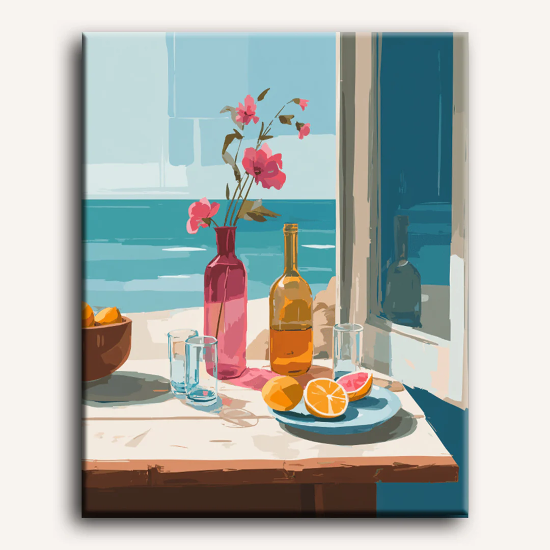 Seaside still life | Paint by Number - Image 2