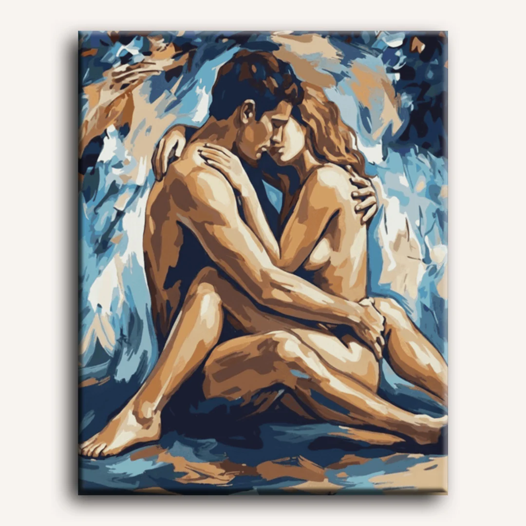 Sensual Lovers | Paint by Number - Image 2