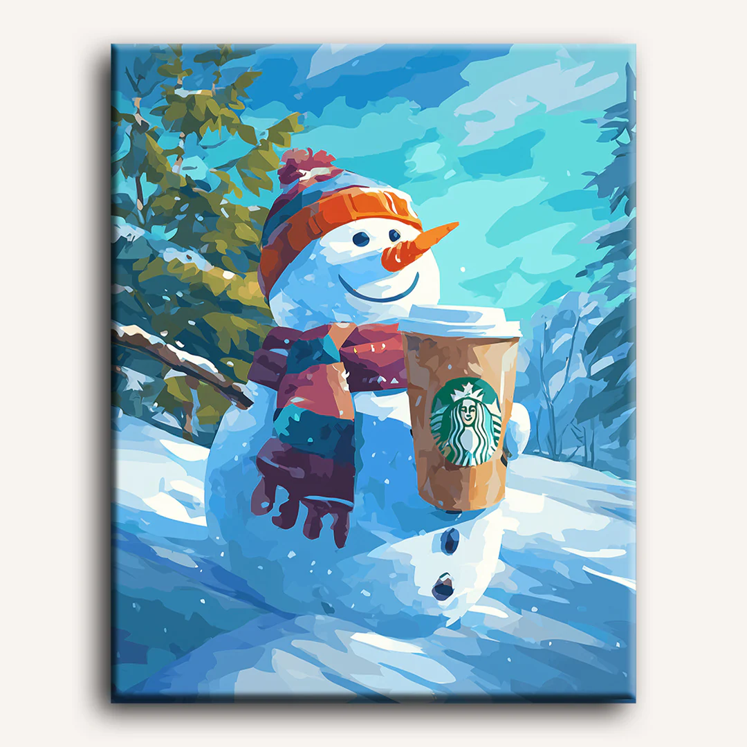 Snow Day latte | Paint by Number - Image 2