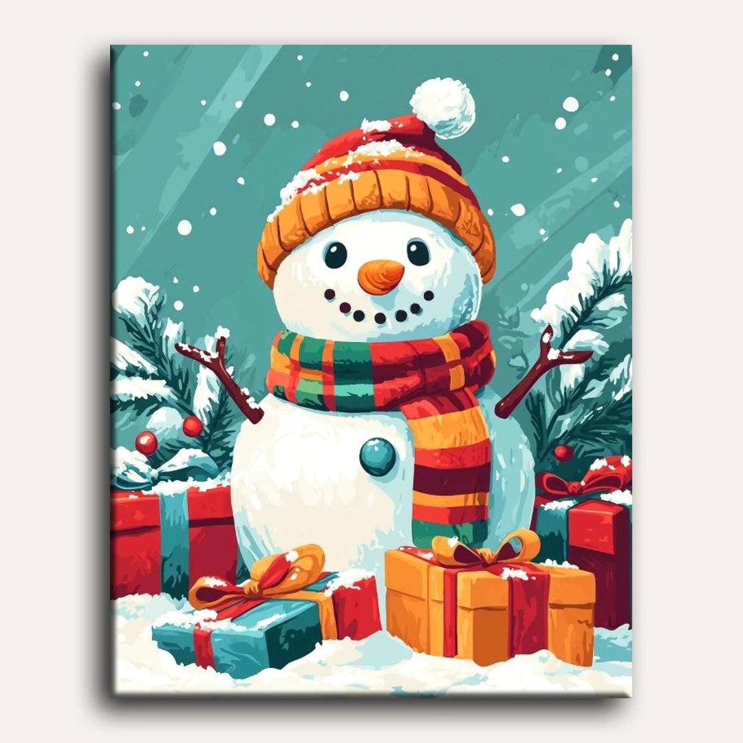 Snowman with Gifts - Image 2