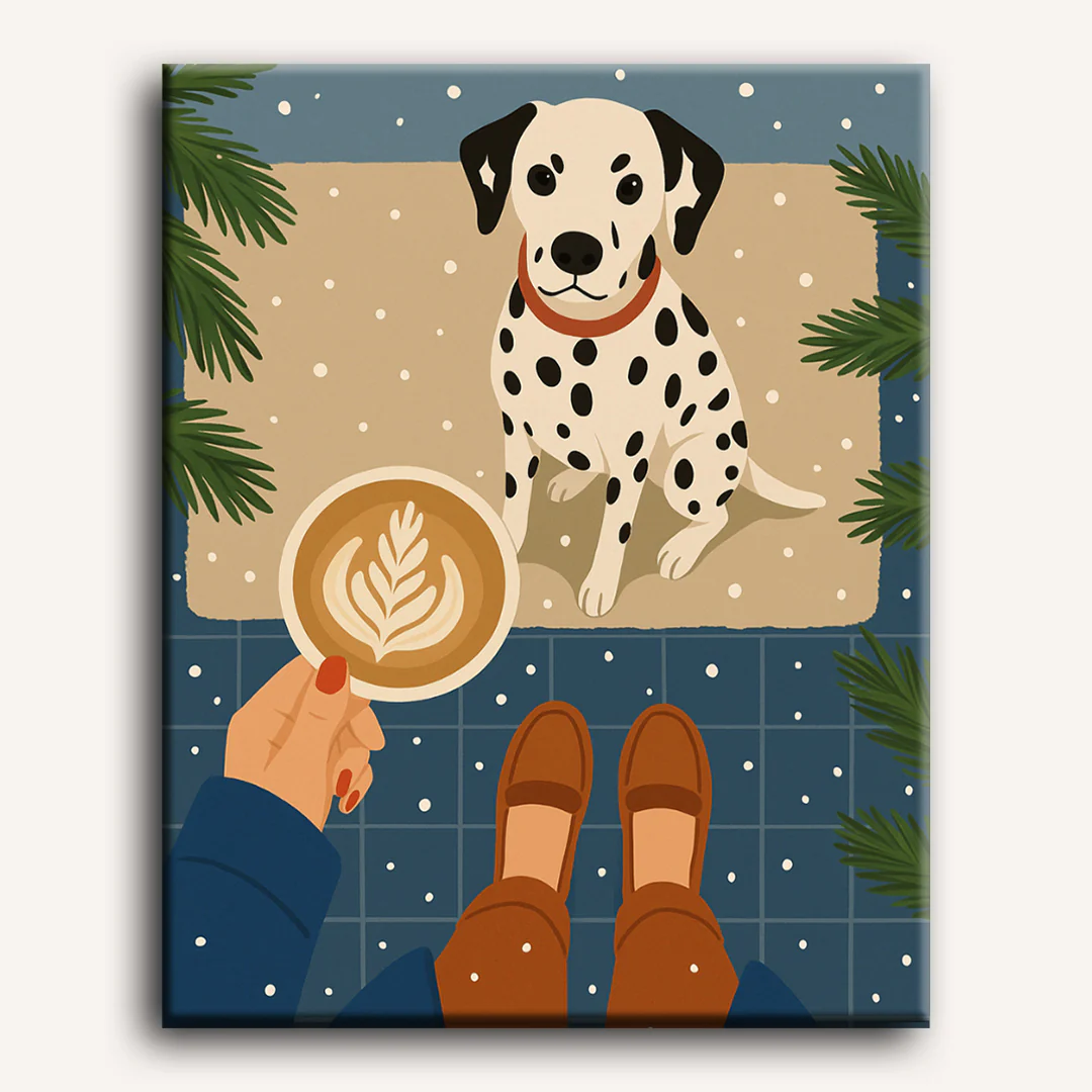 Spotted morning | Paint by Number - Image 2