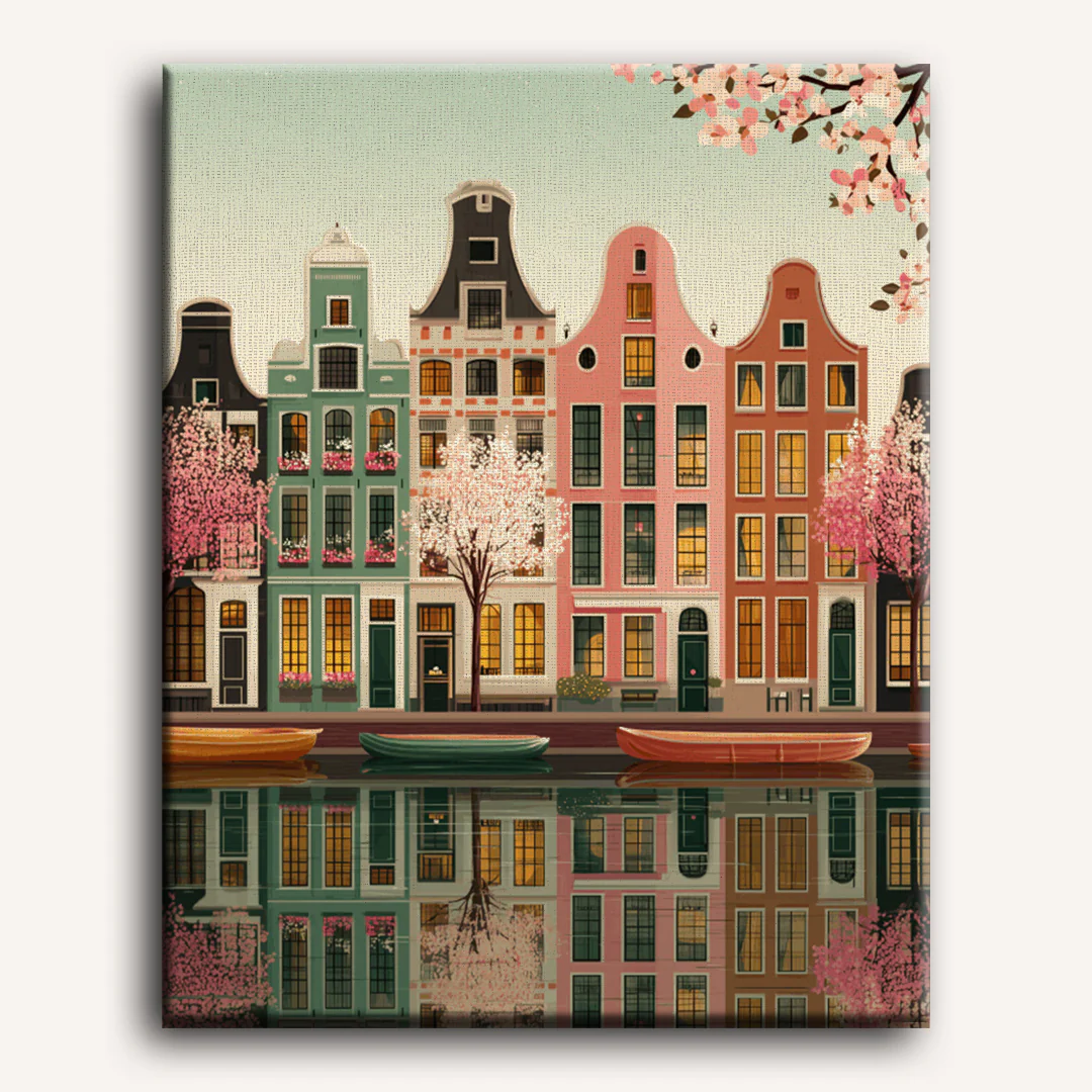 Spring in Amsterdam | Paint by Number - Image 2