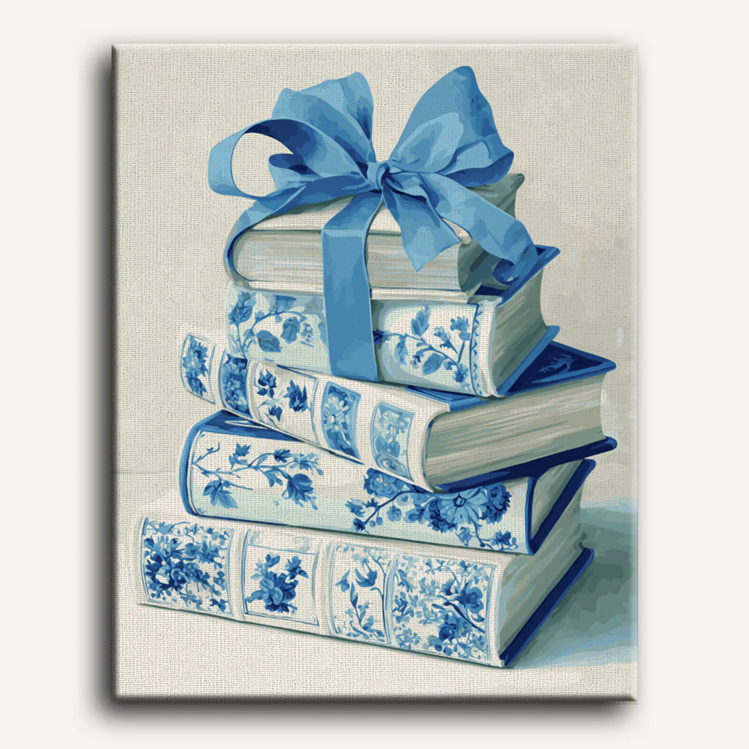Stories Wrapped in Blue | Paint by Number - Image 2