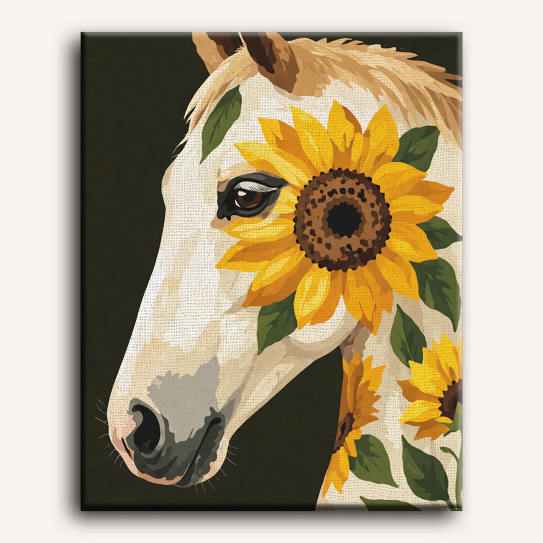 Sunflower Mare | Paint by Number - Image 2