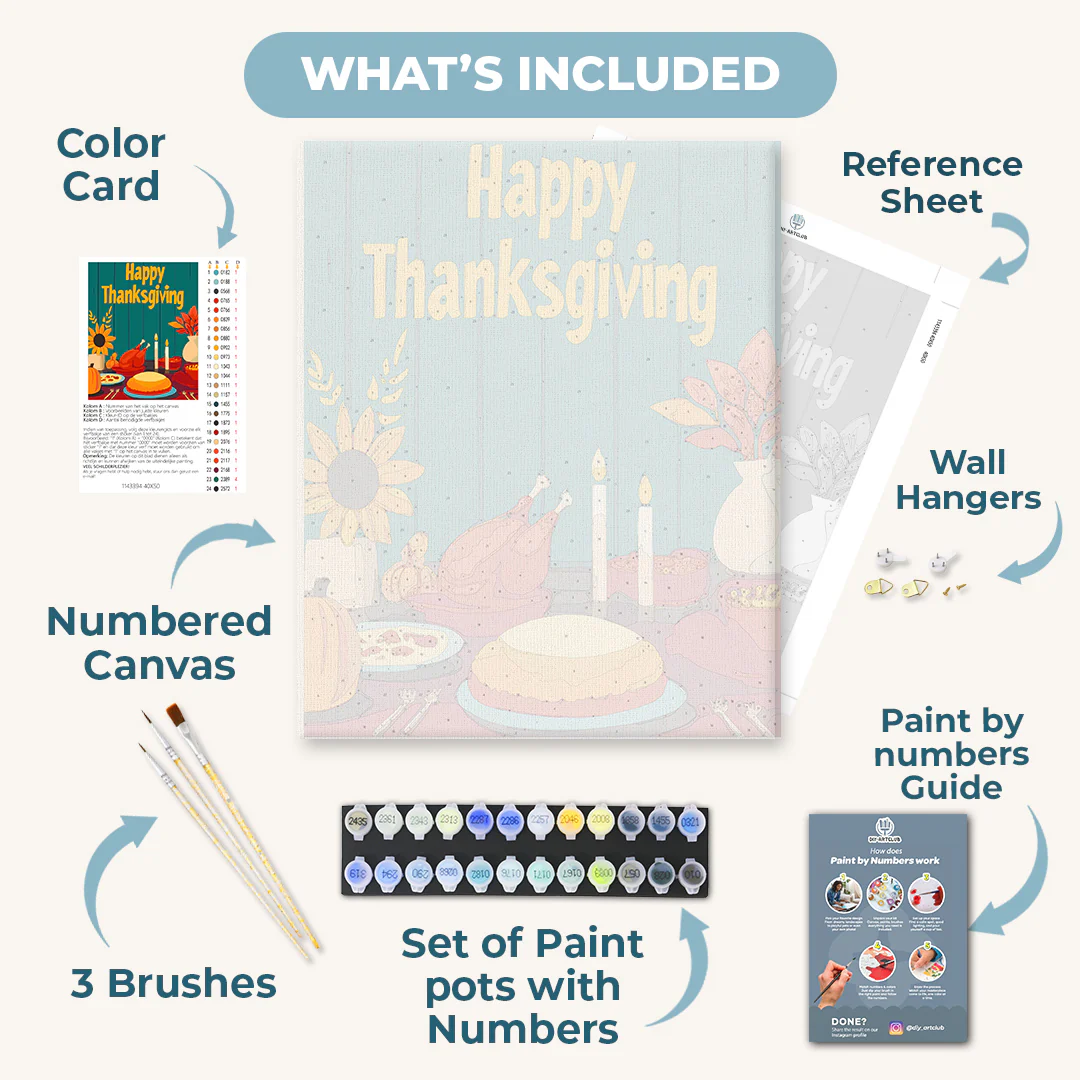 Thanksgiving dinner | Paint by Number - Image 3