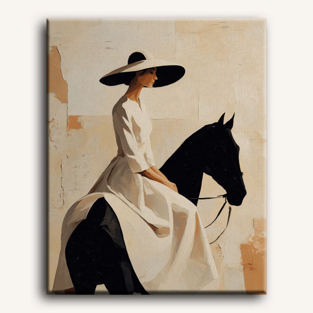 The Quiet Rider | Paint by Number - Image 2