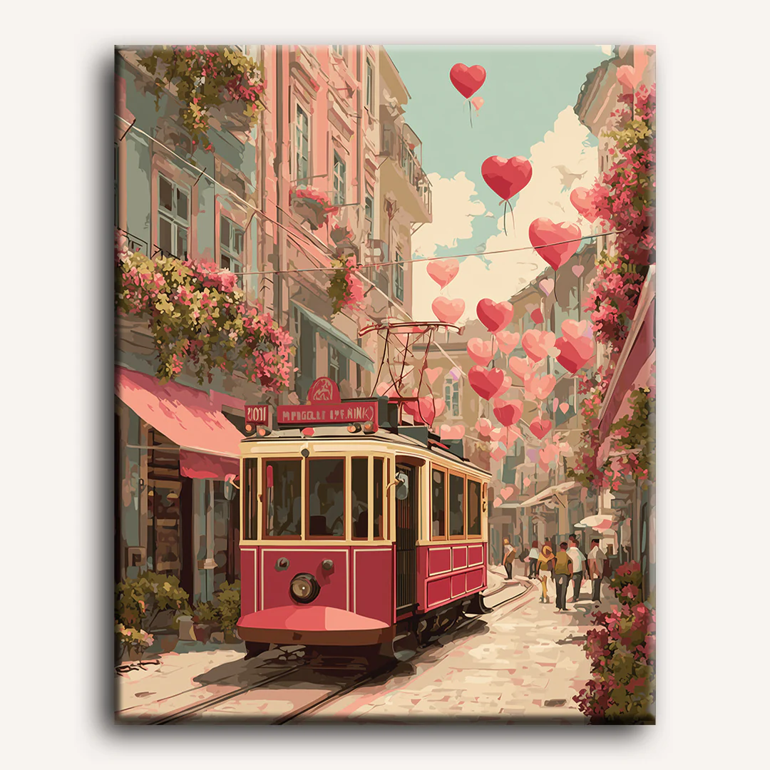 Tram to Love | Paint by Number - Image 2