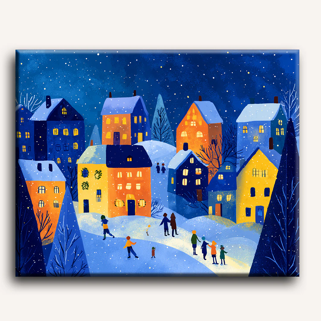 Twinkle town | Paint by Number - Image 2