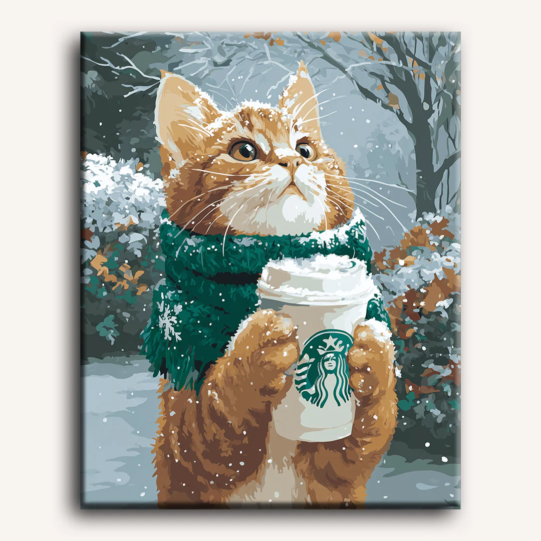 Warm paws | Paint by Number - Image 2