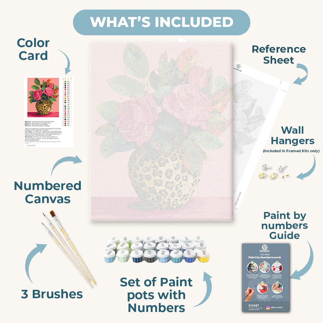 Wild Roses | Paint by Number - Image 3