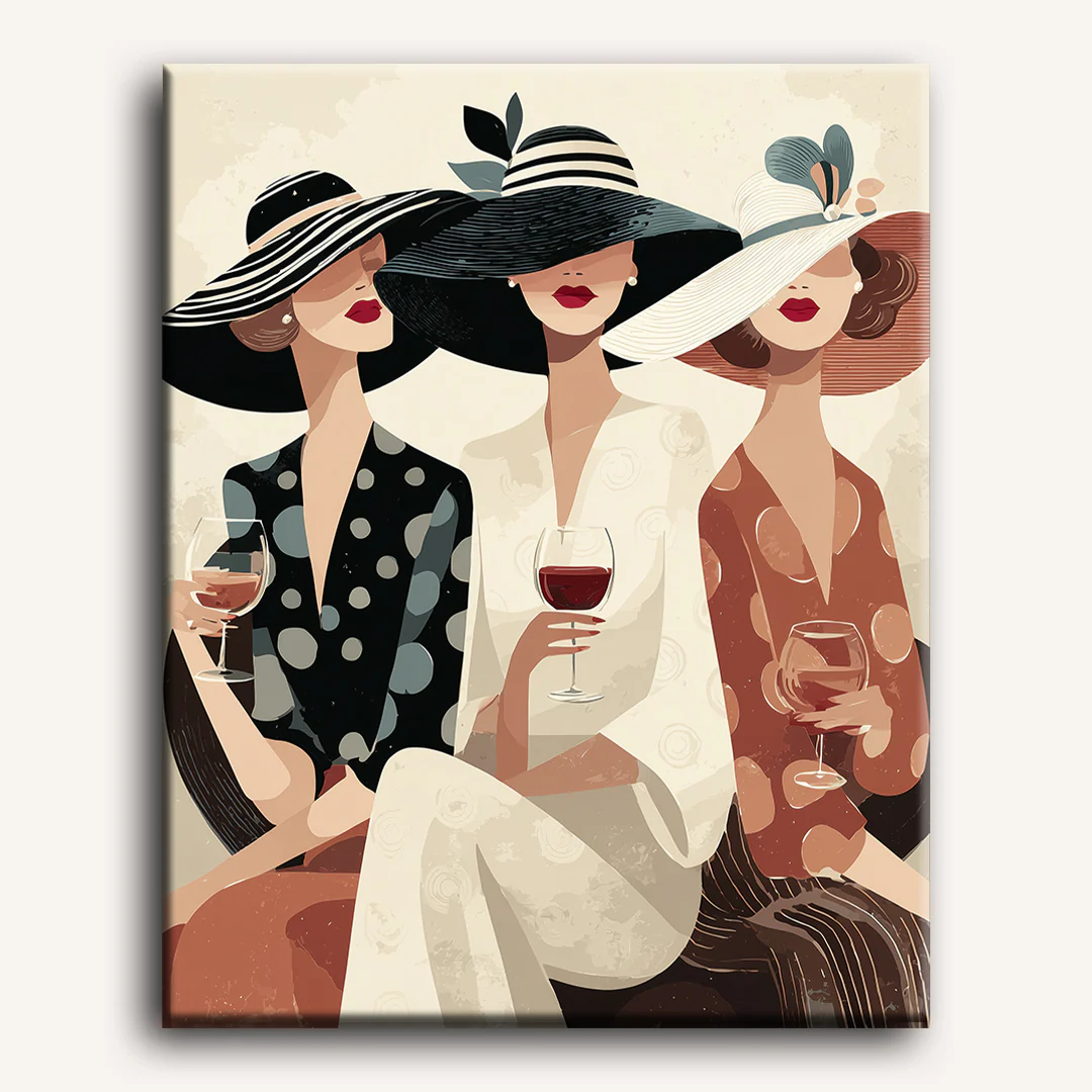 Wine time | Paint by Number - Image 2