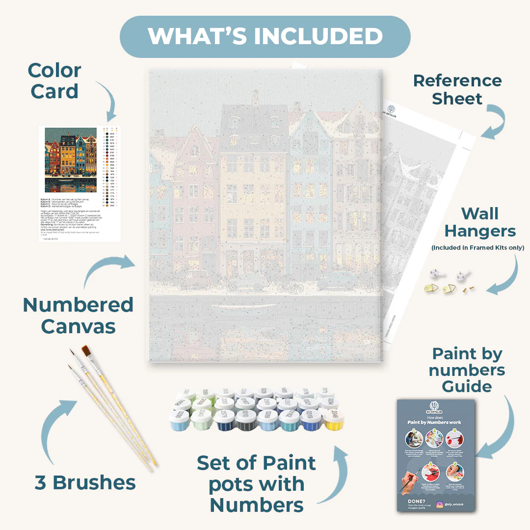 Winter in Copenhagen | Paint by Number - Image 3