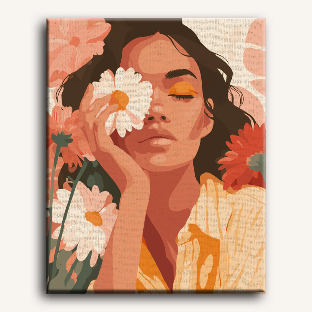 Woman in Bloom | Paint by Number - Image 2